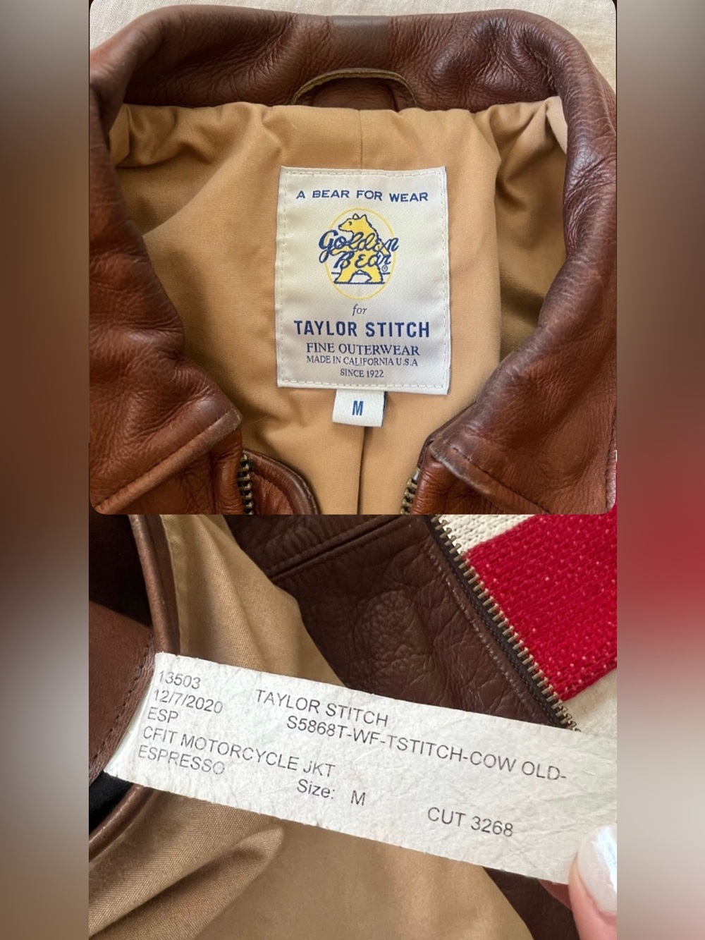 Taylor Stitch Leather Moto Jacket - Picture 10 of 16